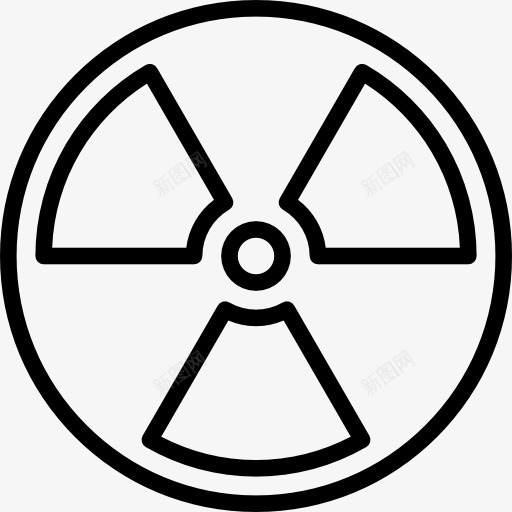 辐射图标png_新图网 https://ixintu.com 功率 放射性 标志 核辐射 能源 警惕