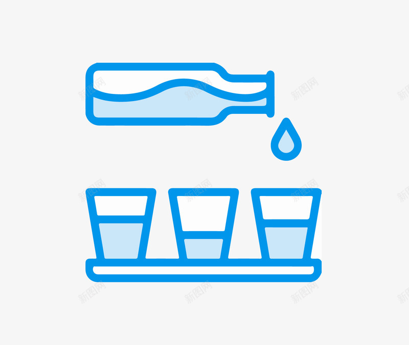 倒矿泉水png免抠素材_新图网 https://ixintu.com ai格式 卡通 哇哈哈矿泉水 容器 扁平化设计 杯子 水 瓶 矢量图免费 矢量图免费下载 矿泉水 矿泉水瓶 蓝色 饮料