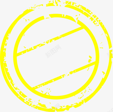黄色中国风印章图标图标