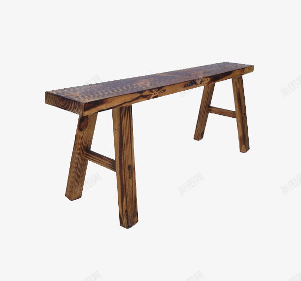 棕色长方形木板凳png免抠素材_新图网 https://ixintu.com 免抠 木台子 木板凳 棕色 素材 长方形