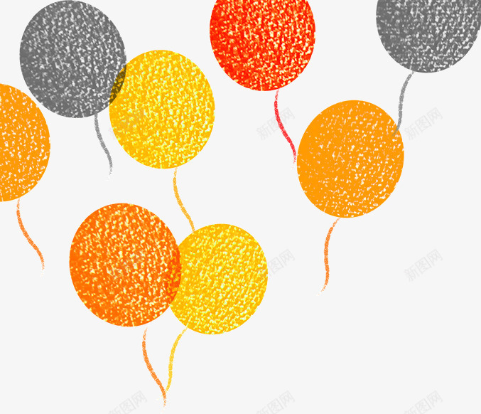 创意水彩画颗粒状气球png免抠素材_新图网 https://ixintu.com 创意 气球 水彩画 颗粒状