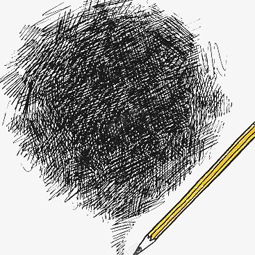 铅笔涂鸦psd免抠素材_新图网 https://ixintu.com 学习 涂鸦 涂鸦主题 铅笔涂鸦 黑色