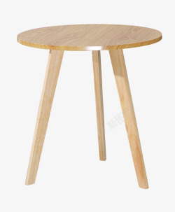 实木桌实木小圆桌子高清图片