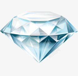 钻石蓝色矢量图素材