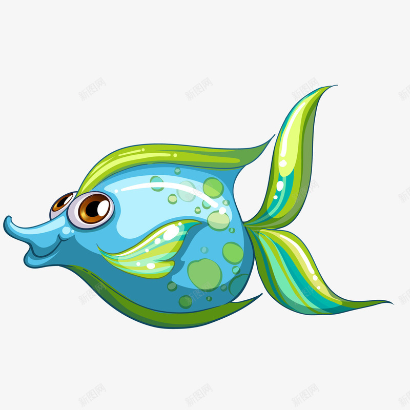 卡通海洋动物png免抠素材_新图网 https://ixintu.com 动物设计 卡通 可爱 水族馆 海底 海洋