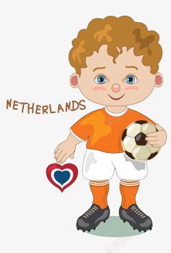 荷兰国家队世界杯卡通人物荷兰队高清图片