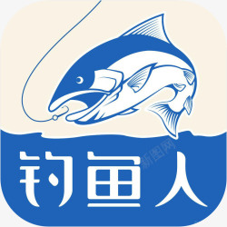 钓鱼logo设计手机钓鱼之家体育APP图标高清图片