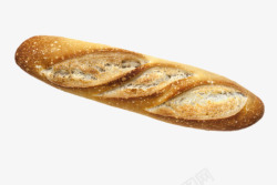 碳水化合物一条长长的法式面包实物高清图片