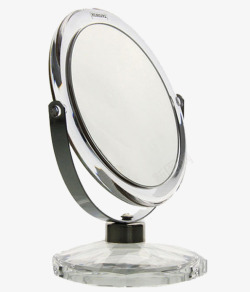 金属化妆镜桌面立式化妆镜高清图片