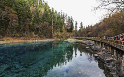 九寨沟风光素材