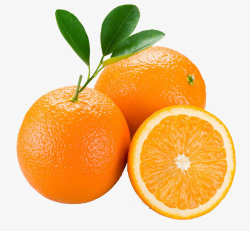 橙汁素材新鲜橙子高清图片