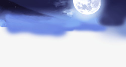 夜色banner中秋节来了月亮夜色高清图片