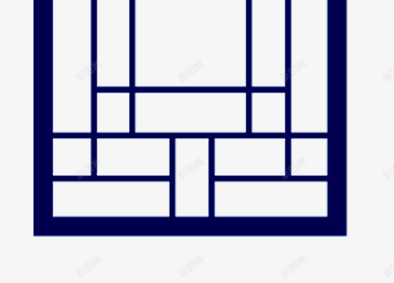 蓝色古风简单棱格png免抠素材_新图网 https://ixintu.com 中国风蓝色棱格 古风棱格 古风蓝色棱格 格子 棱格 简单棱格 蓝色棱格