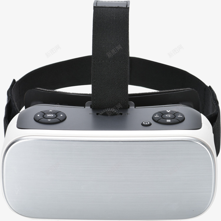 实物银白色头戴式vr盒子png免抠素材_新图网 https://ixintu.com VR世界 VR设备 vr头盔 vr游戏 vr盒子 vr眼镜 可穿戴设备 头戴式 虚拟现实 银白