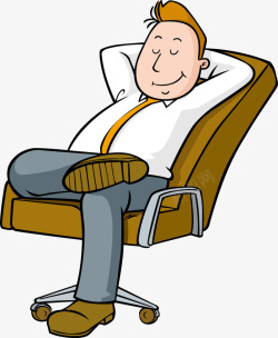 工作的椅子休息的男人高清图片