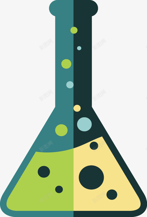 化学锥形瓶png免抠素材_新图网 https://ixintu.com 化学 化学实验 学习 锥形瓶
