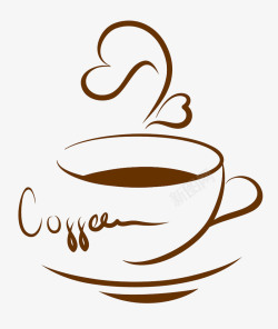 咖啡素材咖啡绘画高清图片