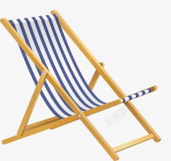 彩色沙滩椅条纹浅色卡通沙滩椅高清图片