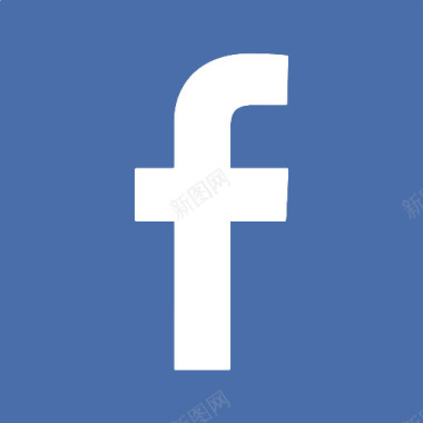 Facebook简单的社会媒体图标图标