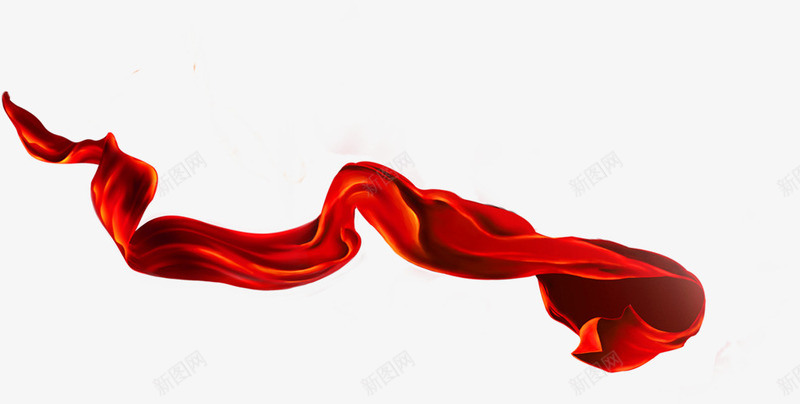 红色的绸缎飘带活动元素png免抠素材_新图网 https://ixintu.com 元素 活动 红色 织带 绸缎 飘带