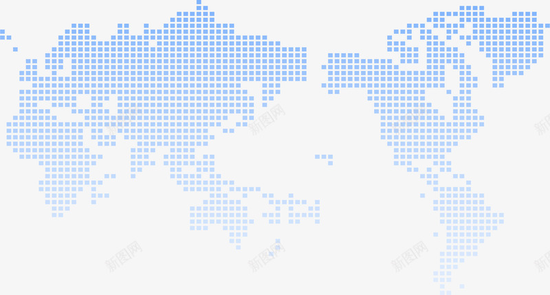 网络科技png免抠素材_新图网 https://ixintu.com 世界地图 全球商务 广告设计 网络科技 蓝色科技 金融商务