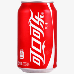 汽水饮料可口可乐易拉罐330ml高清图片