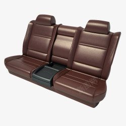 红棕色座椅红棕色舒适汽车座椅高清图片