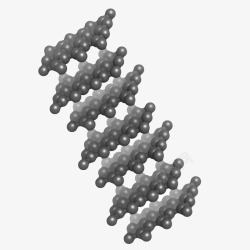 黑色排列整齐的石墨晶体结构分子素材