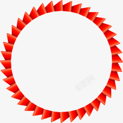 波形圆圈红色波形圆圈框架高清图片