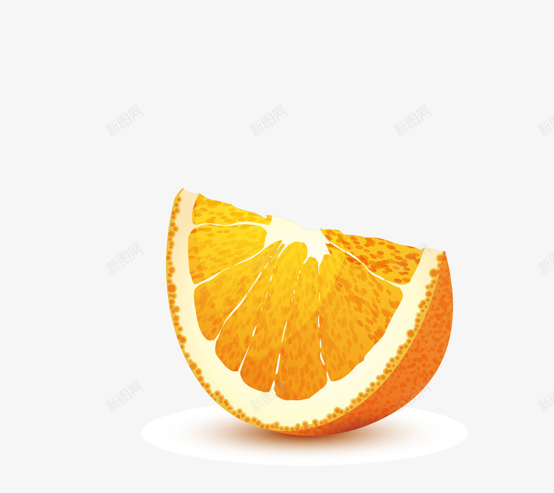 橙子切半png免抠素材_新图网 https://ixintu.com 切半 夏天 果皮 果粒 橙子 水果 清新