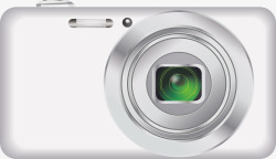 白色照相机银白色数码相机高清图片