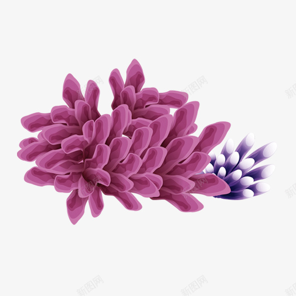 紫色海精灵png免抠素材_新图网 https://ixintu.com 海底 精灵 紫色