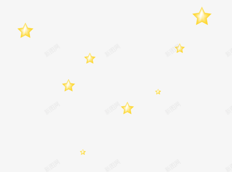 星星装饰png免抠素材_新图网 https://ixintu.com 星星 海报装饰 闪亮 黄色小星星