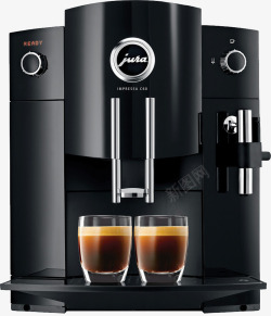全自动咖啡机黑色经典咖啡机高清图片
