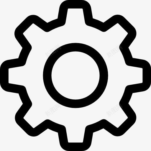 设置图标png_新图网 https://ixintu.com 工具和器具 设置 配置 齿轮