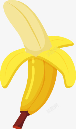 香蕉口味冰激凌夏天水果香蕉矢量图高清图片