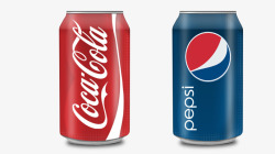 饮料罐子可口可乐和百事可乐罐子高清图片