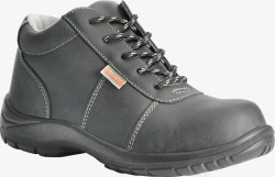 防刺实物深灰色保暖安全鞋高清图片