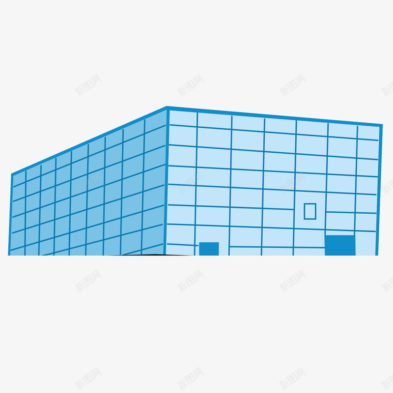 水立方抽象png免抠素材_新图网 https://ixintu.com 卡通 建筑 彩色 手绘 抽象 标志物