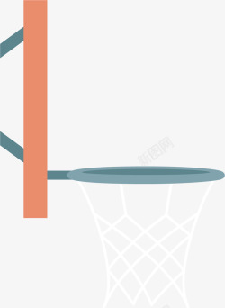 篮球筐卡通手绘篮球框图标高清图片