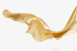 丝绸漂浮漂浮金色绸布高清图片