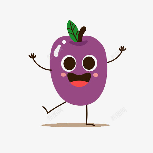 紫色的葡萄图png免抠素材_新图网 https://ixintu.com 可爱 可爱惊讶 手绘葡萄 搞笑 水果 紫色的果实 葡萄