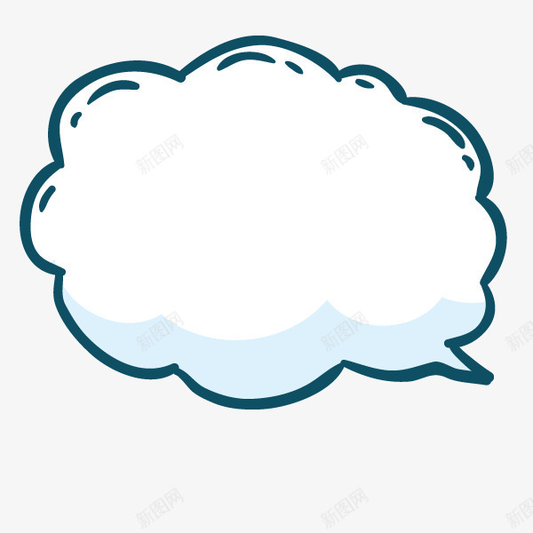 手绘卡通云朵气泡对话框png免抠素材_新图网 https://ixintu.com 云朵便签 云朵对话框 动漫 动漫框架 对话框 对话框简笔画 想象框 文本框 气泡对话框 聊天框 话语框 语气框 说话云朵