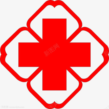 红色十字架图标图标