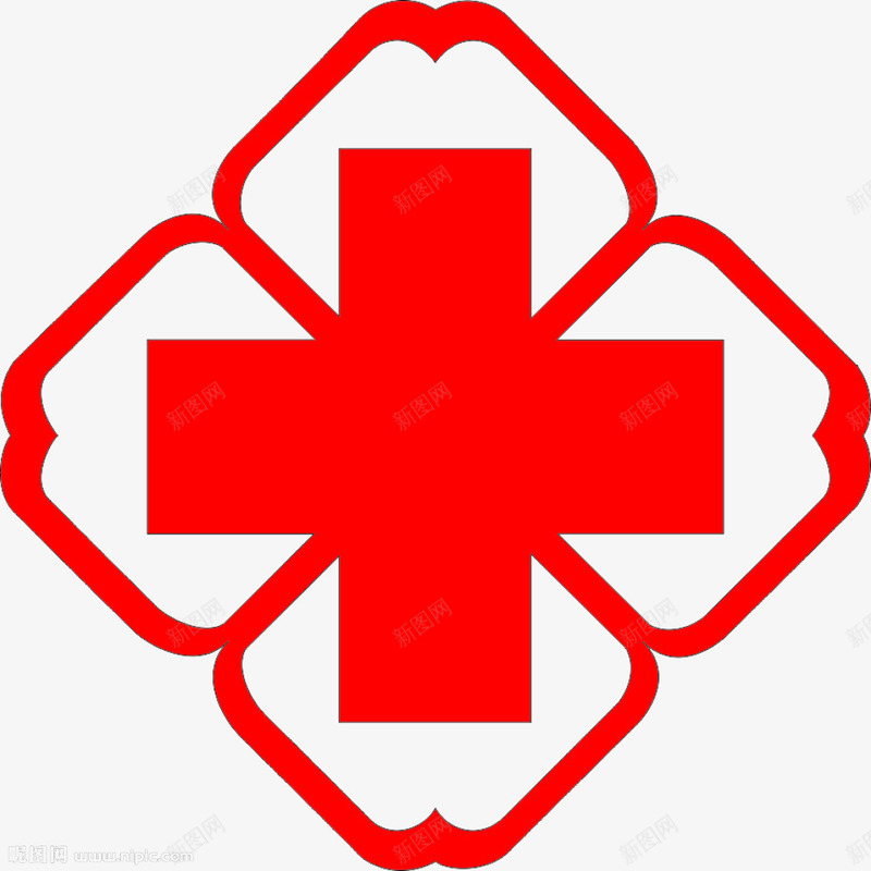 红色十字架图标png_新图网 https://ixintu.com 医院 救护 标志 红色