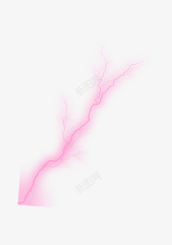 粉色闪电png免抠素材_新图网 https://ixintu.com 创意 效果元素 粉色 闪电 雷电