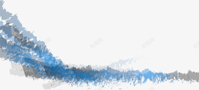 蓝色水彩晕染png免抠素材_新图网 https://ixintu.com 叠加水彩 水彩晕染 渲染效果 灰色颜料 蓝色水彩 蓝色颜料