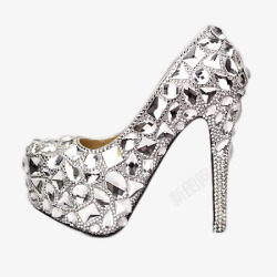 水晶鞋免抠质感水晶鞋高清图片