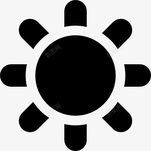 太阳图标png_新图网 https://ixintu.com 天 天气 天气预报 天气预报LOGO 白天 阳光明媚