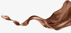 巧克力丝滑套装巧克力褐色丝滑飘带高清图片